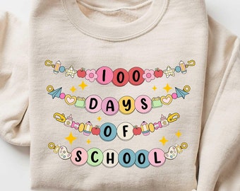 100th day of school Bracelet Shirt, 100 days of school, 100 bows, 100 coquette bows , 100 days of school 2026,100 days Shirt