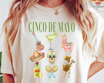 Cinco De Mayo T Shirt, Cinco De Mayo Shirt, Lets Fiesta Tee, Mexican Fiesta, Mexican Festival Shirt, Fiesta Party Shirt