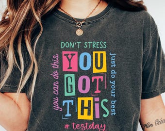 Testing Shirt Teacher, You Got This Teacher Testing Shirt, School Counselor Shirt, Teacher Test Shirt, State Testing Shirt, Teacher Shirts