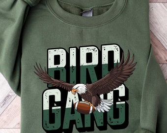 Camiseta de la vieja escuela de Philadelphia Football Bird Gang, sudadera con capucha de los años 90, camiseta del día del juego de Philadelphia, regalos para fanáticos del fútbol, sudadera con capucha de Philadelphia