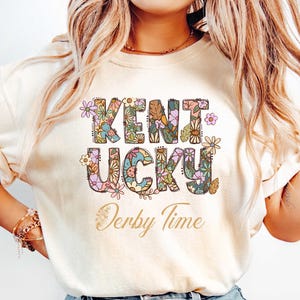 Floral Kentucky Derby Time Shirt, Talk Derby To Me Shirt, Horse Racing Lover Shirt, Kentucky Derby Party Shirt, Kentucky Race Weekend Shirt