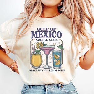 Gulf of Mexico Social Club Shirt, Anti Trump T-Shirt Gift for Democrat, Liberal Funny Political Sweatshirt,Humor Tee, Fck Trump Crewneck
