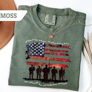 Comfort Colors American Army T-shirt, America Shirt, 4th of July Shirt, Memorial Day Gift, American Flag Shirt