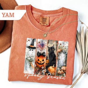Comfort Colors®Spooky Season Shirt, Spooky Halloween Tshirt, Spooky Fall Sweatshirt, Spooky Ghost Tee,Gifts For Fall, Haunted House Tee Gift