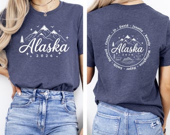 Camiseta "Creando recuerdos juntos" para crucero por Alaska 2026, sudaderas para vacaciones familiares en crucero por Alaska, camisetas a juego para toda la familia sobre Alaska.