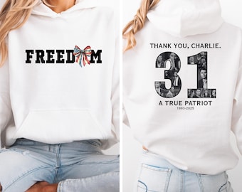 Camiseta de libertad Charlie Kirk, sudadera con el mensaje "Este es el punto de inflexión", regalo conservador, justicia patriótica para Charlie.