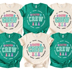 Custom Easter Shirt Easter Crew, Matching Family Tee, Holiday Group tshirt, Making Memories Together Tee, Personalized Happy Easter shirt