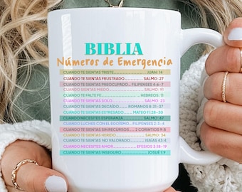Emergency Bible Verse Ceramic Mug, Christian Gift