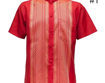 Thai/Loas/Khmer Men Shirt| Traditional tops | Asian tops