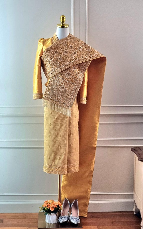 modern lao wedding dress Laos wedding
