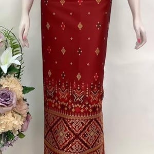 Stunning Handwoven Thai/Laos|Khmer Skirt| Handmade Zipper Skirt | Temple Skirt| Asian Skirt| Made to Measurement | Plus Size Available