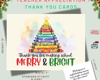 Giftinghouse Paquete Múltiple De 48 Tarjetas De Agradecimiento Con Sobres, Tarjetas De Felicitación Arcoíris Para Profesores, Niños, Notas Y Tarjetas De Agradecimiento De Navidad, Tarjetas Ecológicas
