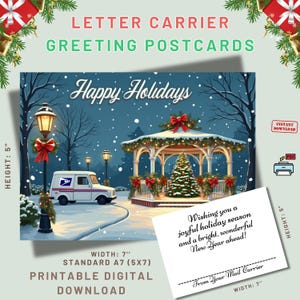 HIT DELLE FESTE! Cartoline di auguri per le feste, cartoline postali, postino da regalare ai clienti, biglietti di auguri postali, download digitale stampabile