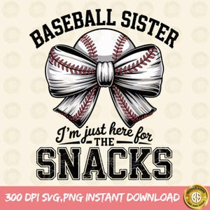 Baseball Sister Shirt Design: Game Day PNG SVG (Digital Download