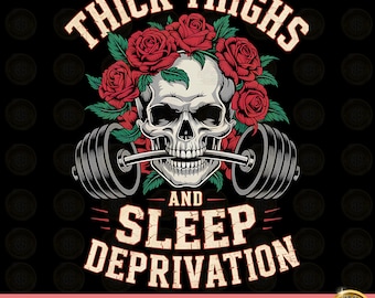 Work Out Shirt Png, Gym Workout Clothes, Muscle Mommy T-shirt - Pump Cover Tee, Weightlifting Gift - Thick Thighs and Sleep Deprived Png,DTF