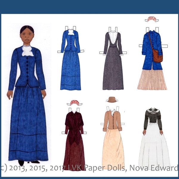 Harriet Tubman Paper Doll Kit