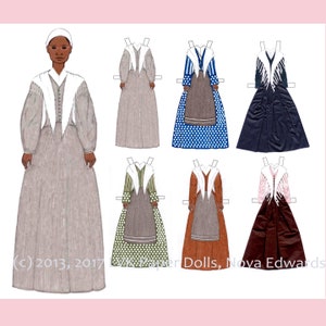 Abolitionist Sojourner Truth Paper Doll Kit and Paper Doll Dresses Women’s Rights Activist Black Women In History Important Women Gift