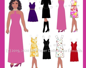 african paper dolls