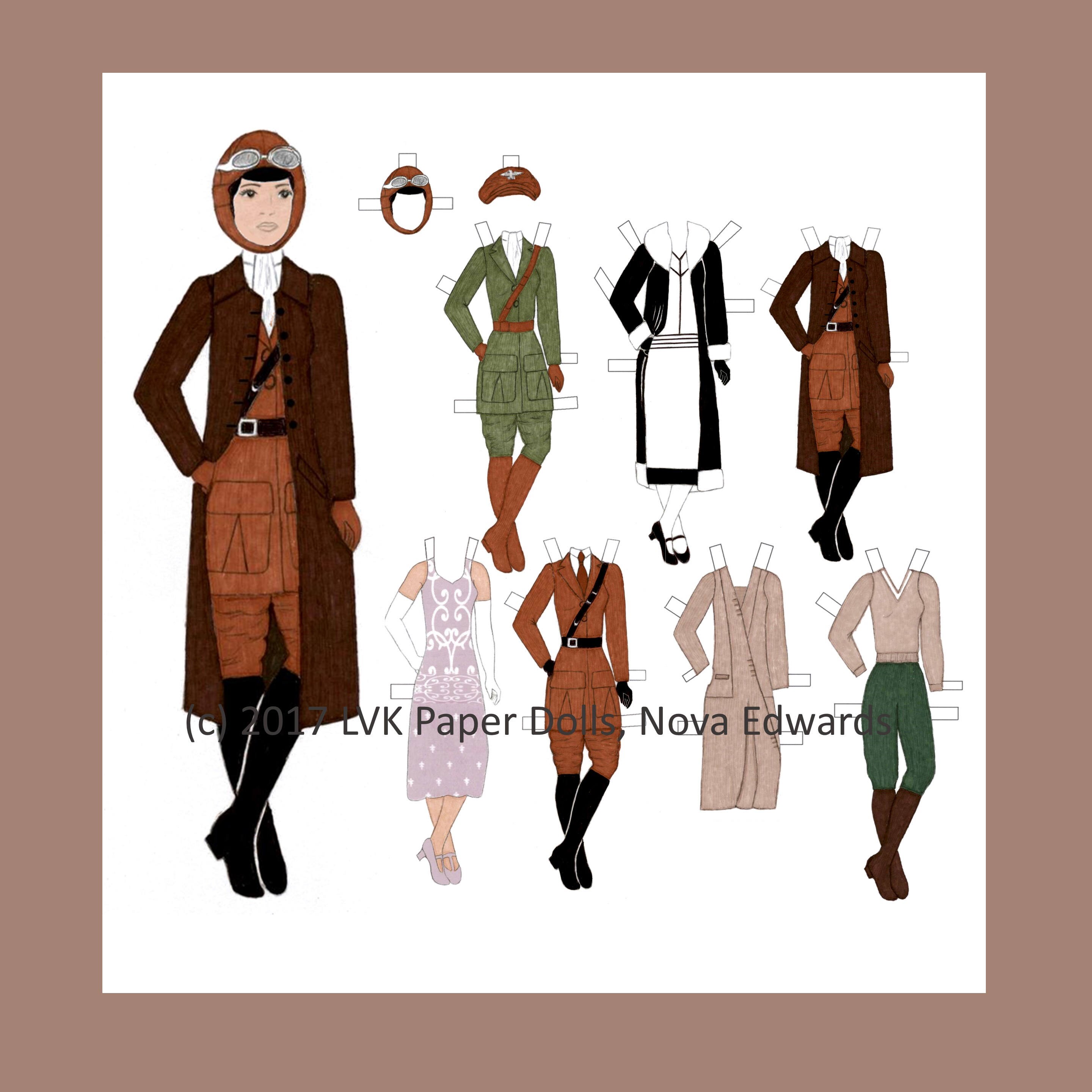 Bessie Coleman Paper Doll African American Art Black History - Etsy