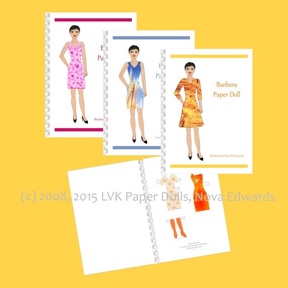 etsy paper dolls