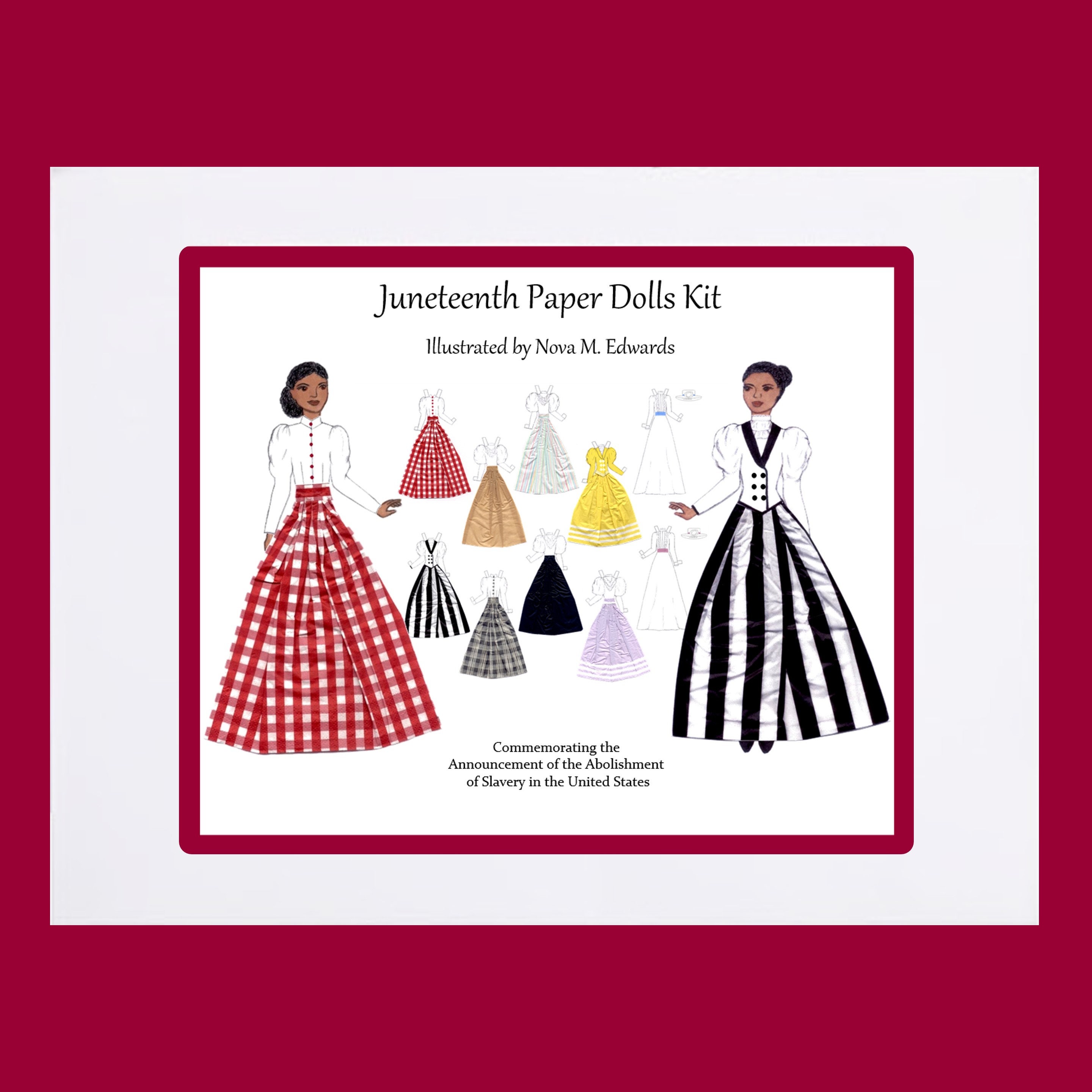 Paper Dolls Ten Dresses Paper Doll Kit Black History Paper