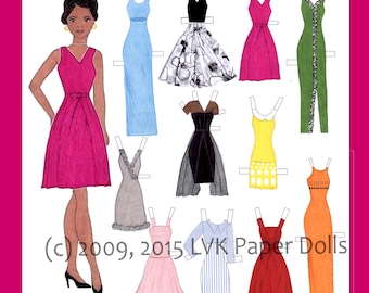 Lillian Fashion Model Paper Doll Kit