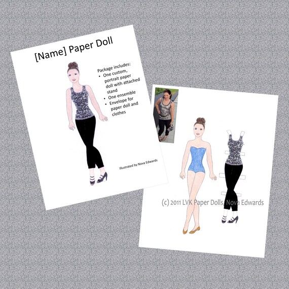 paper dolls template etsy paper dolls