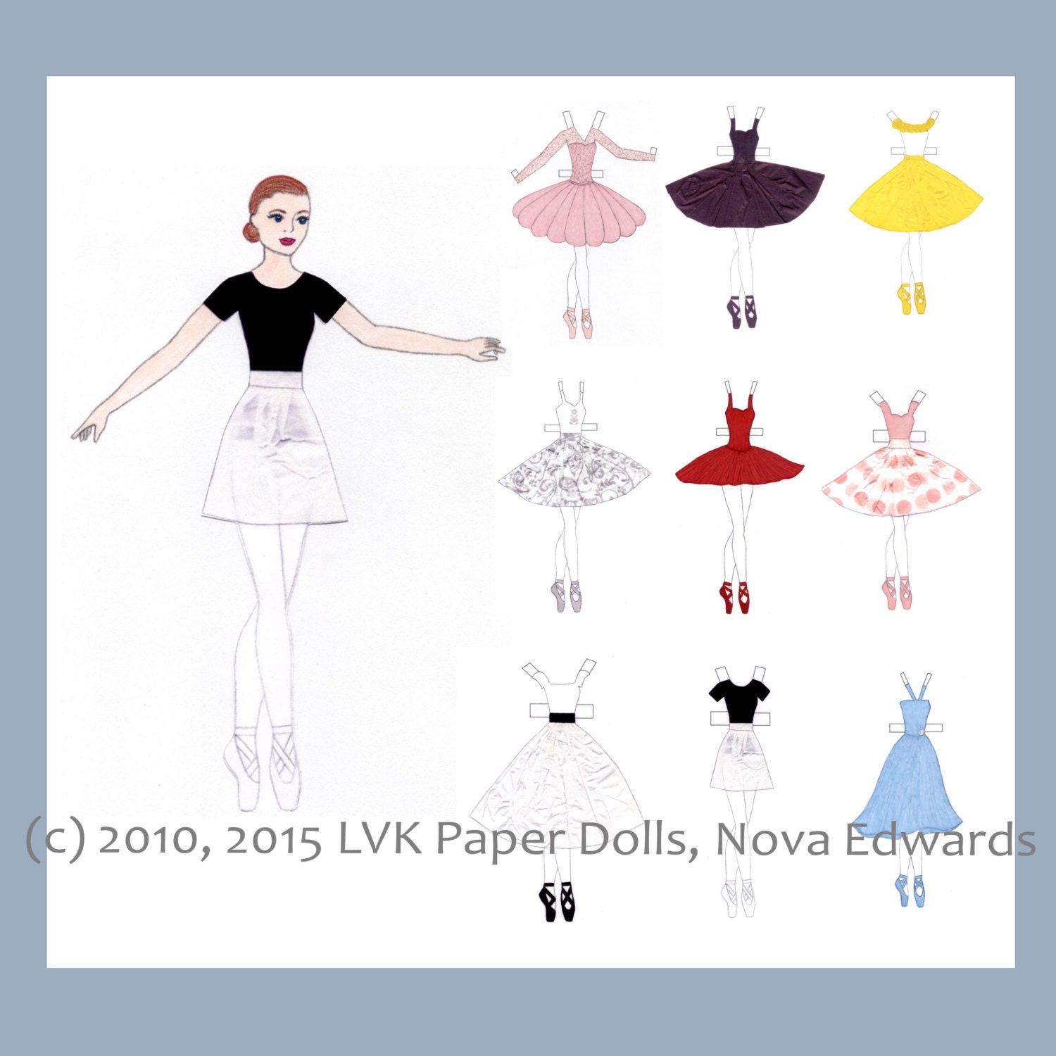 Millicent Ballerina Paper Doll Ballet Ballerina Pink Ballet - Etsy