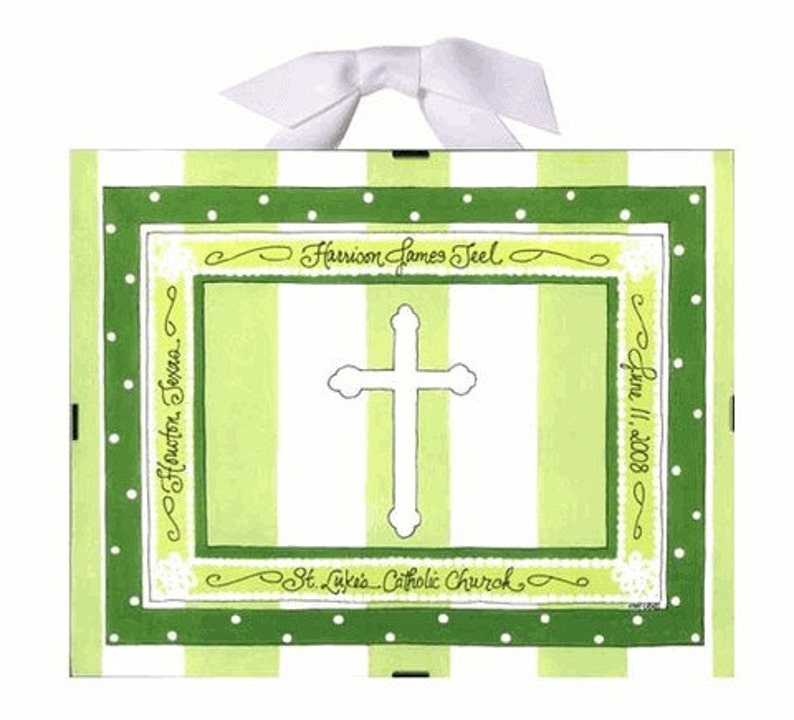 Christening Gift or Baptism Gift Personalized image 1