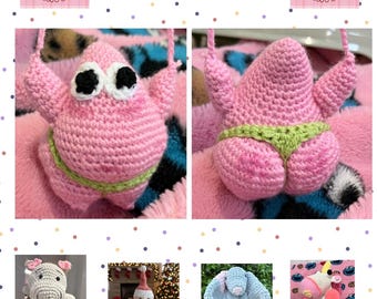 Haakpatroon voor een roze feeënzeester | Amigurumi pluche speelgoed (digitale download)