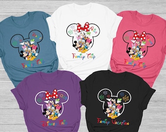 Personalized Disney Family Matching T-shirts, Custom Family Disney Trip Shirts, Disneyland Shirt, Disney Family Vacation Shirts, Disney Trip
