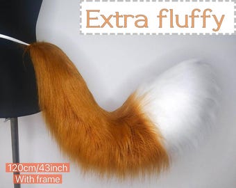 Big Fox&#39;s tail \ Custom cosplay Tails \ Holo \ Ahri \ Fursuit \ Wolf halloween