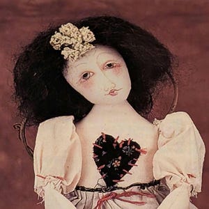 ヴィンテージ Sleepythyme エンジェルドールの縫製パターン：14インチ モスリンドール（PDF ダウンロード）