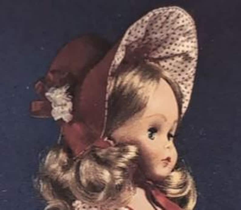 Scuttle Pattern Vintage Doll Coal Scuttle Bonnet Sewing Pattern for 18-19