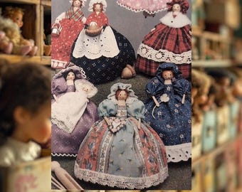 Vintage patronen voor wasknijpers: engelornament doe-het-zelf (pdf direct downloaden)