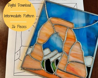 Delicate Arch Stained Glass Pattern - Digital Download - Intermediate Pattern