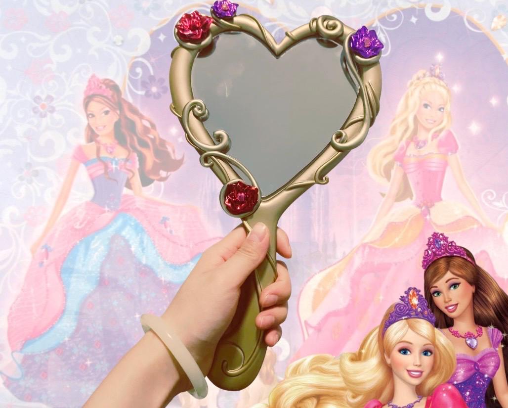 Barbie Diamond Castle Inspired Lifesize Handheld Magic Mirror Liana Alexa Etsy