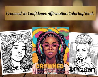 Affirmation Coloring Pages for Black Teen Girls: Self-Love & Empowerment (PDF Download)