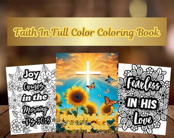 Christian Coloring Book: Bible Verse Affirmations (PDF Pattern)
