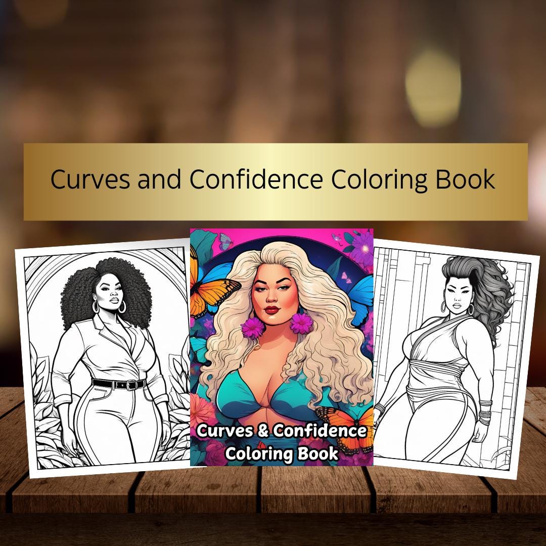 Curvy Women Coloring Book: Body Positivity Art (digital Download) - Etsy