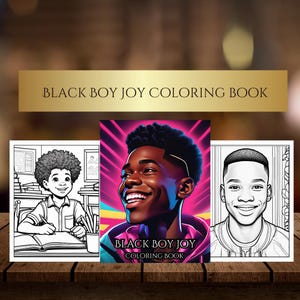 Målarbok Black Boy Joy: Stärkande illustrationer (PDF-nedladdning)