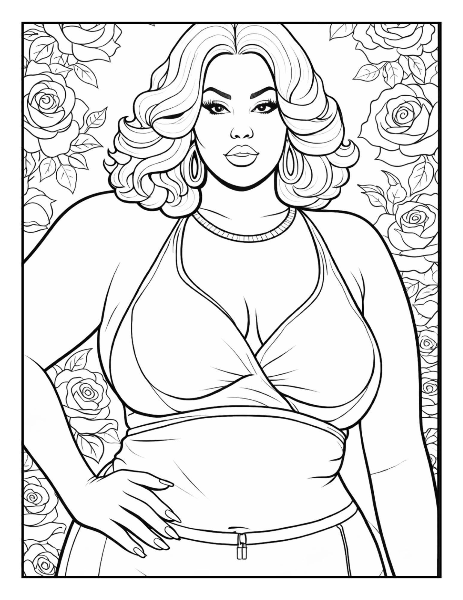 Curvy Women Coloring Book: Body Positivity Art (digital Download) - Etsy