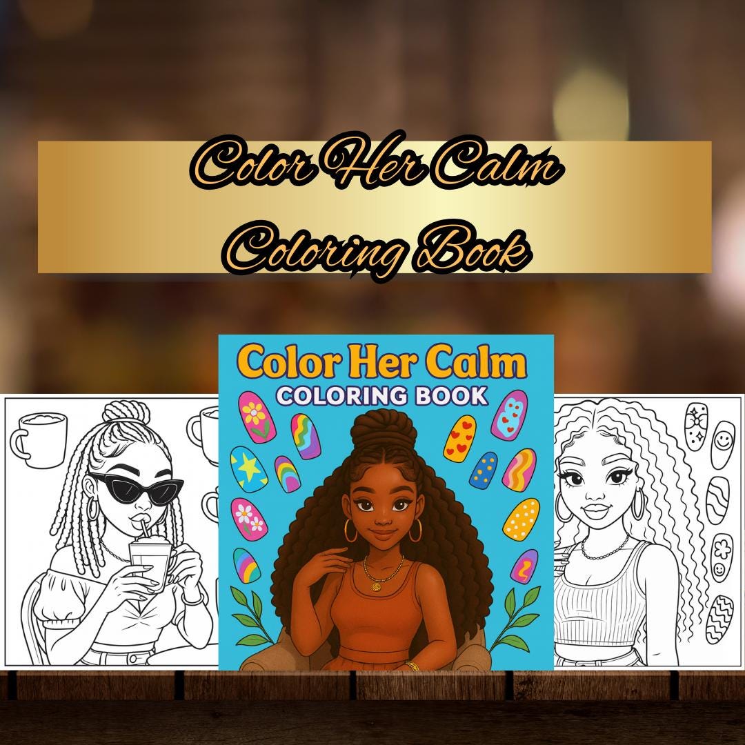 A Self-care Coloring Book for Black Women | Mindful Pages for ...