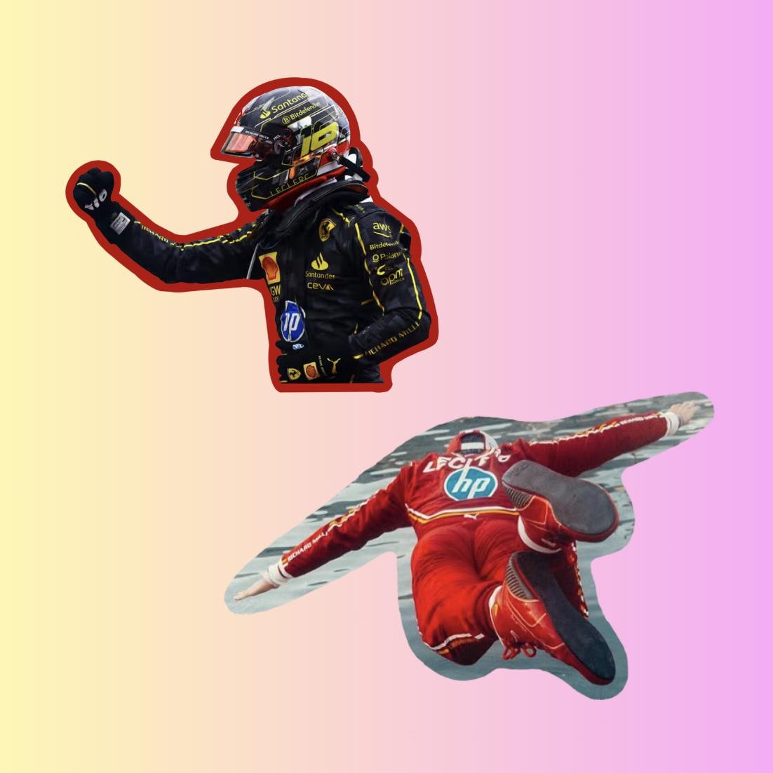 Charles Leclerc Monaco Monza Grand Prix GP Formula 1 F1 Die Cut Vinyl Sticker Ferrari | Laptop Decal | Journal