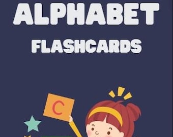 27 Alphabet Flashcards, Alphabet Posters, Montessori Cards, Digital Pdf Download