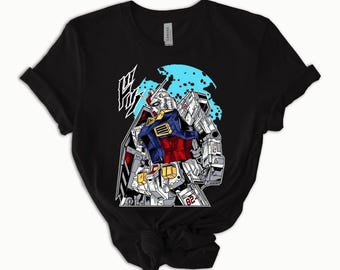 Gundam Shirt, Gundam Vintage Shirt, 90s Anime Shirt, Anime Lovers Tee,  Robot Anime Tshirt, Manga Shirt, , Kawaii, Aesthetic, Japanese Retro