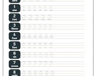 Alphabet and Number tracing worksheets, Handwriting Letter number Tracing Worksheet, Homeschool Kindergarten Preschool,