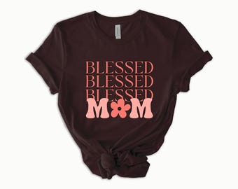 Thanksgiving Blessed Mama Shirt - Mothers Day Gift - Thanksgiving Shirt - Blessed Shirt for Mom - Mom Gift - Thankful Shirt - Gift for Mom