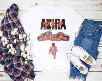 Vintage Akira Shirt, Akira Anime t Shirt, 90s-Inspired Anime Clothing, Cyberpunk Grunge Akira shirt, Retro Akira Cover Shirt Design