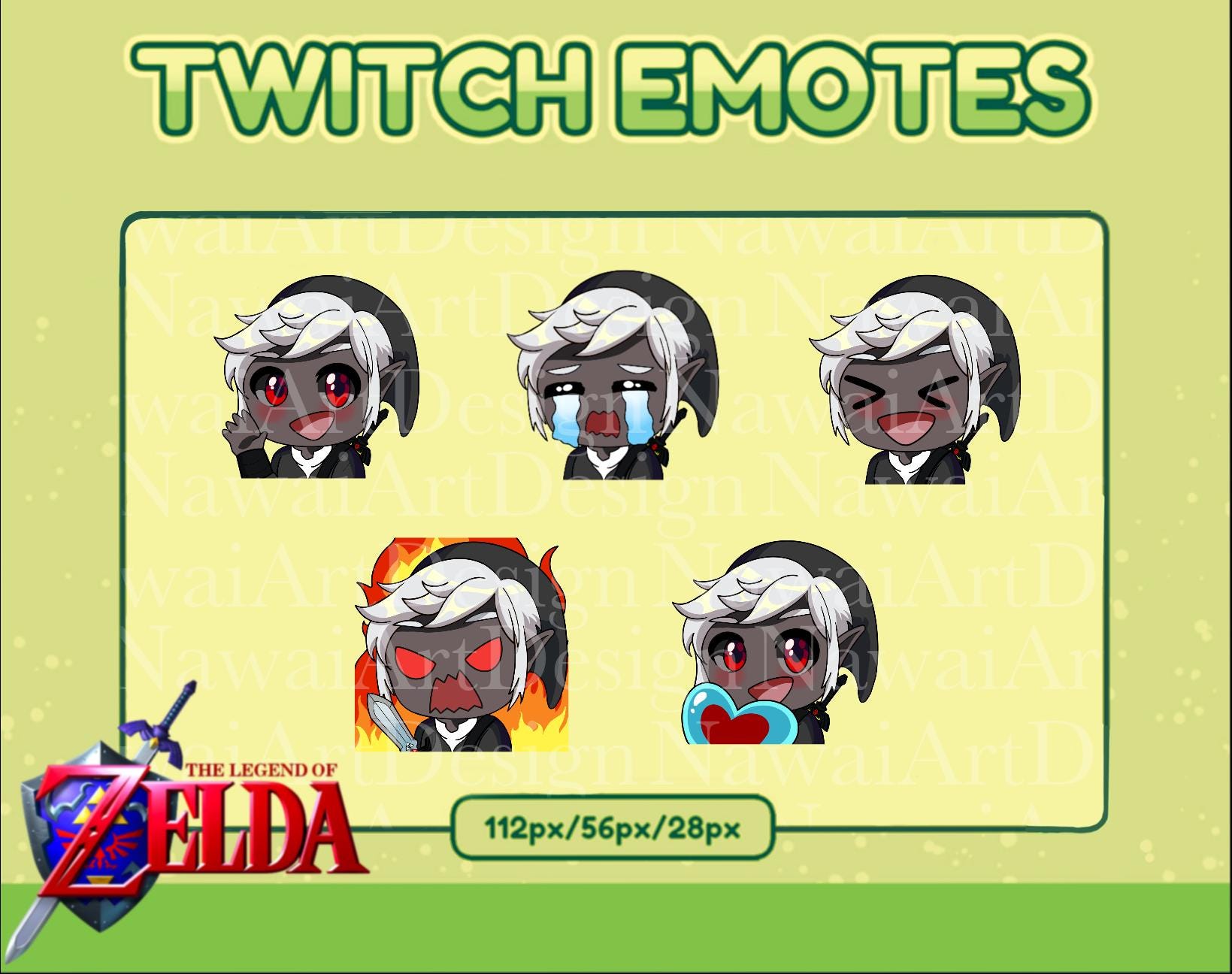 Link Ultimate Mix & Match Emote Pack | Legend of Zelda| Twitch/discord ...